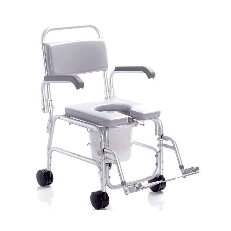 Silla de baño para ducha con wc. Aluminio anodizado Silla de baño para ducha con wc. Aluminio anodizado
