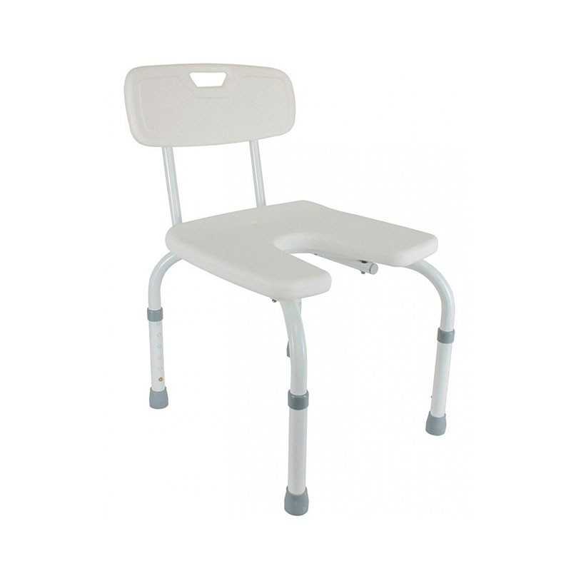 Silla de ducha con respaldo y asiento en U. Samba ADAS Silla de ducha con respaldo y asiento en U. Samba ADAS