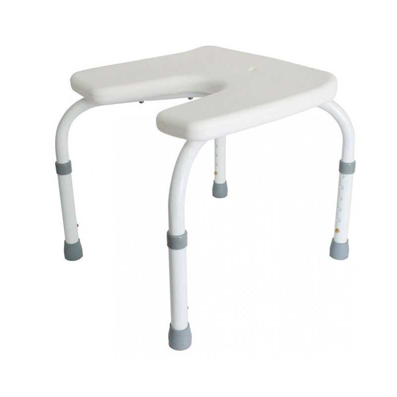 Taburete de ducha, altura graduable y asiento en forma de herradura. Samba ADAS Taburete de ducha, altura graduable y asiento en forma de herradura. Samba ADAS