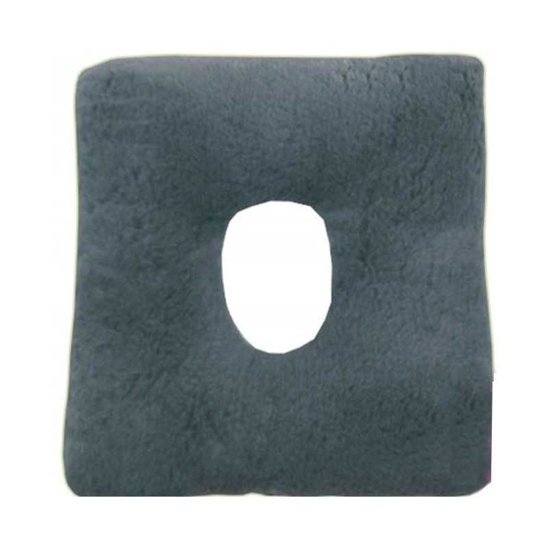 Cojín antiescaras de suapel Sanitized cuadrado con agujero en gris. UBIO Cojín antiescaras de suapel Sanitized cuadrado con agujero en gris. UBIO