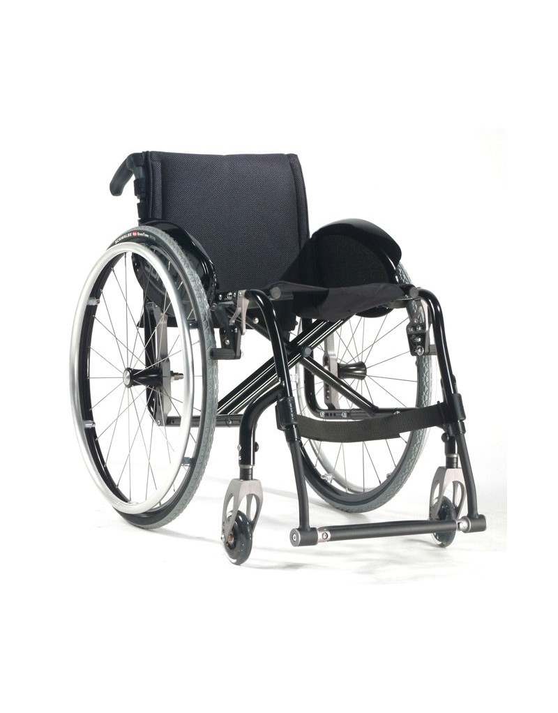 Silla de ruedas en aluminio SUNRISE Quickie Easy Max. Reposapiés fijo Silla de ruedas en aluminio SUNRISE Quickie Easy Max. Reposapiés fijo
