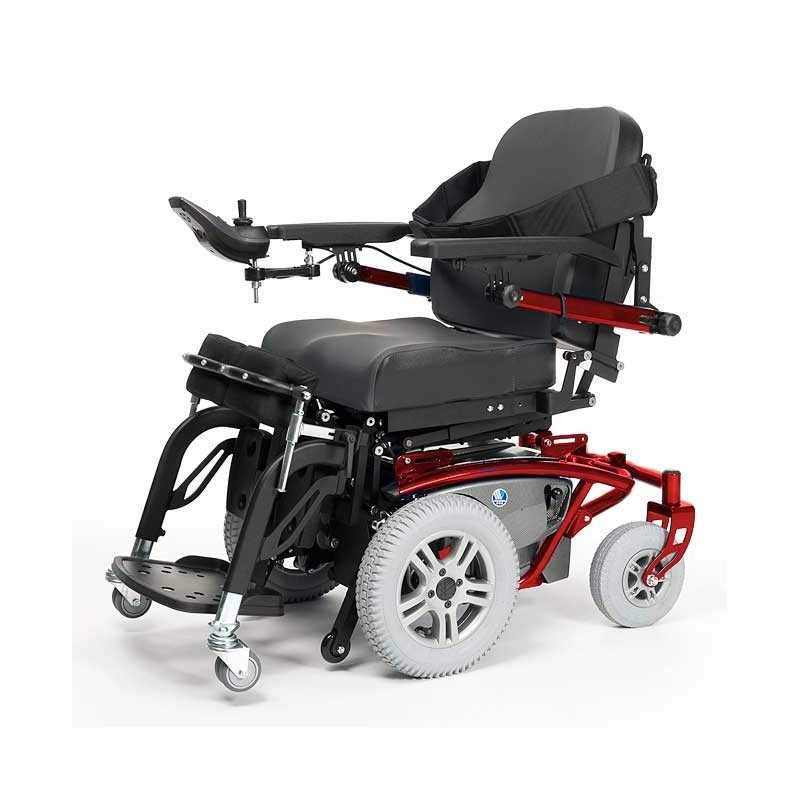 VERMEIREN Timix SU bipedestación silla de ruedas eléctrica en rojo VERMEIREN Timix SU bipedestación silla de ruedas eléctrica en rojo